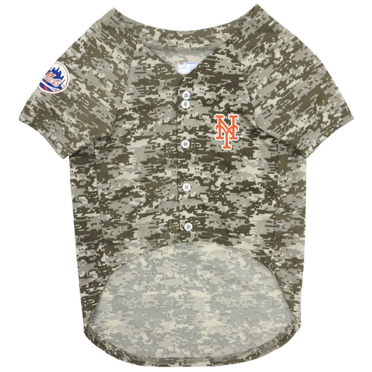 MLB New York Mets Camo Mesh Dog Jersey