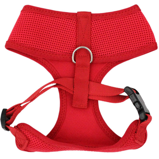 Parisian Pet 'Freedom Harness' for Dogs & Cats – Adjustable, Comfortable Red Dog Harness, Durable Design