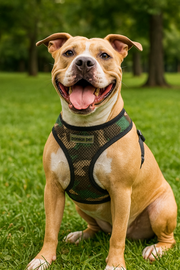 Parisian Pet 'Freedom Harness Camo' for Dogs & Cats – Customizable, Comfortable Camo Dog Harness