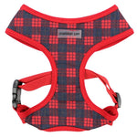Parisian Pet 'Freedom Harness Scottish' for Dogs & Cats – Durable and Adjustable Pet Harness, Stylish Plaid Design, Red & Blue