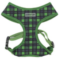 Load image into Gallery viewer, Parisian Pet 'Freedom Harness Scottish' for Dogs & Cats – Comfortable Adjustable Plaid Dog Harness, Durable Design, Green & Blue
