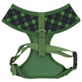 Load image into Gallery viewer, Parisian Pet 'Freedom Harness Scottish' for Dogs & Cats – Comfortable Adjustable Plaid Dog Harness, Durable Design, Green & Blue
