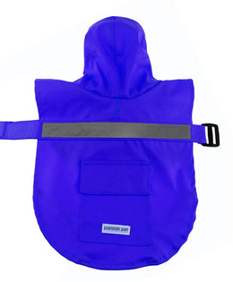 Parisian Pet 'Blue Raincoat' for Dogs & Cats, Waterproof Pet Rain Protection, Comfortable Dog Coat, Pet Waterproof Apparel, Blue