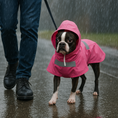 Load image into Gallery viewer, Parisian Pet 'Pink Raincoat' for Dogs & Cats, Waterproof Dog Raincoat, Designer Pet Coat, Pink
