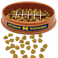 Load image into Gallery viewer, Michigan Football Slow Feeder Bowl
