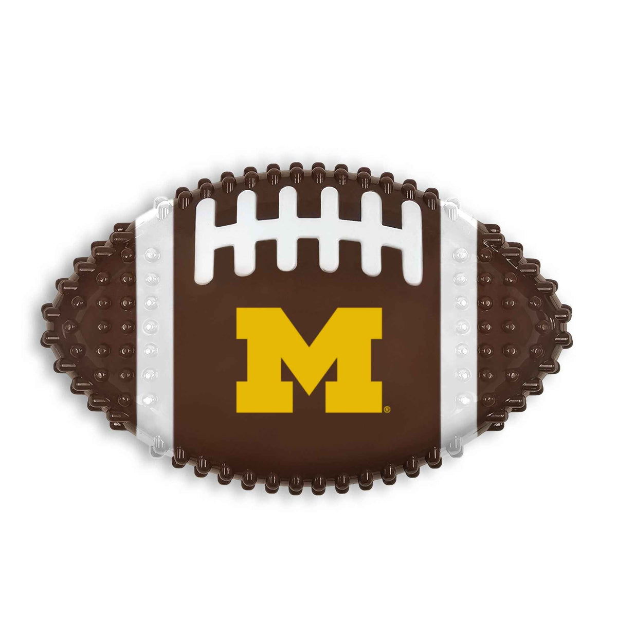 Michigan Hard Nylon Football Chew Toy