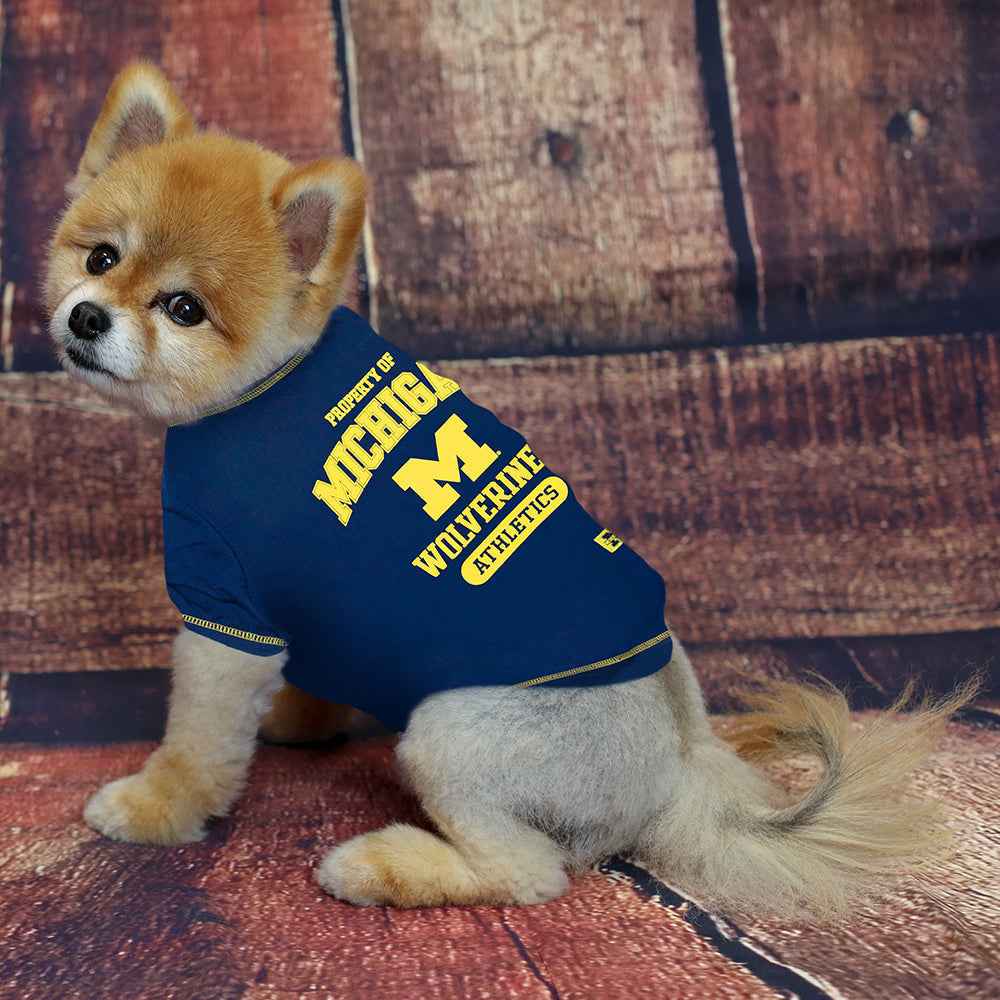 Michigan Wolverines Dog Shirt - College Pet Fan Apparel