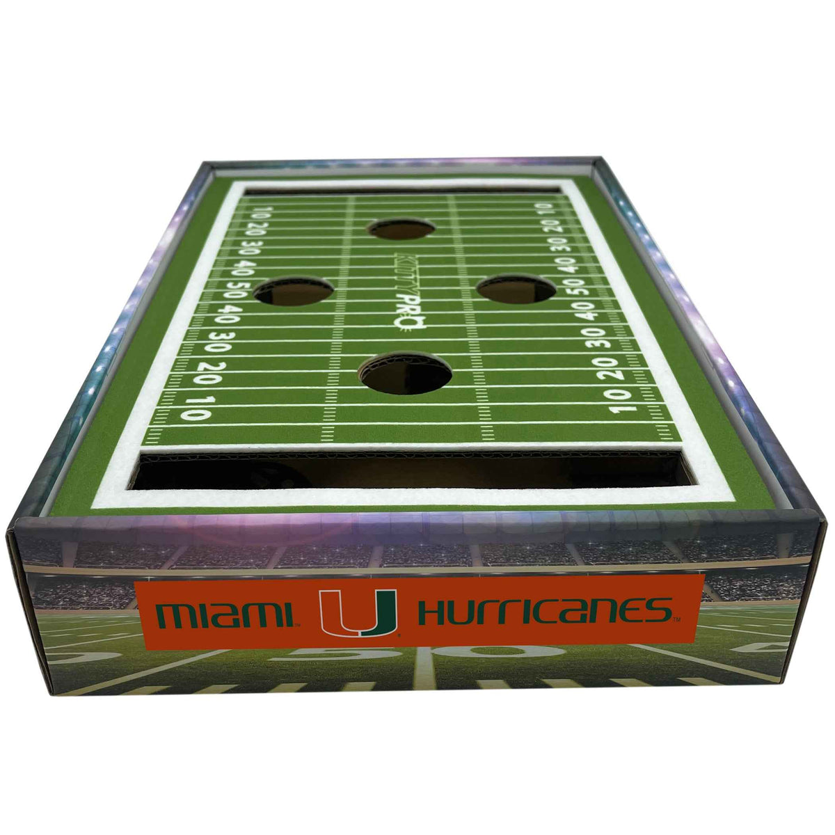 U Of Miami Stadium Cat Toy