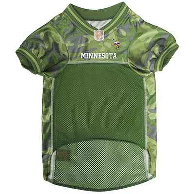 NFL Minnesota Vikings Camo Mesh Dog Jersey