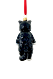 Mishka Tuxedo Cat Glass Ornament 