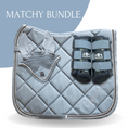 Load image into Gallery viewer, Moonstone Blue Saddle Pad Set
