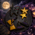 Load image into Gallery viewer, Moon Magic Halloween Dog Cookies | Organic Handmade Dog Treats
