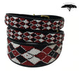 Load image into Gallery viewer, TKC Maasai Shield Argyle Beaded Dog Collar
