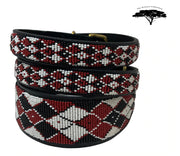 TKC Maasai Shield Argyle Beaded Dog Lead