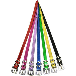 Parisian Pet 'Metallic 36 Pack Personalized Dog Collars' – Customizable with Slide Letters and Charms, Multiple Colors