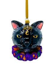 Noble Cat Polish Glass Ornament 