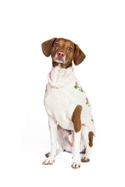Rose Bud Dog Sweater
