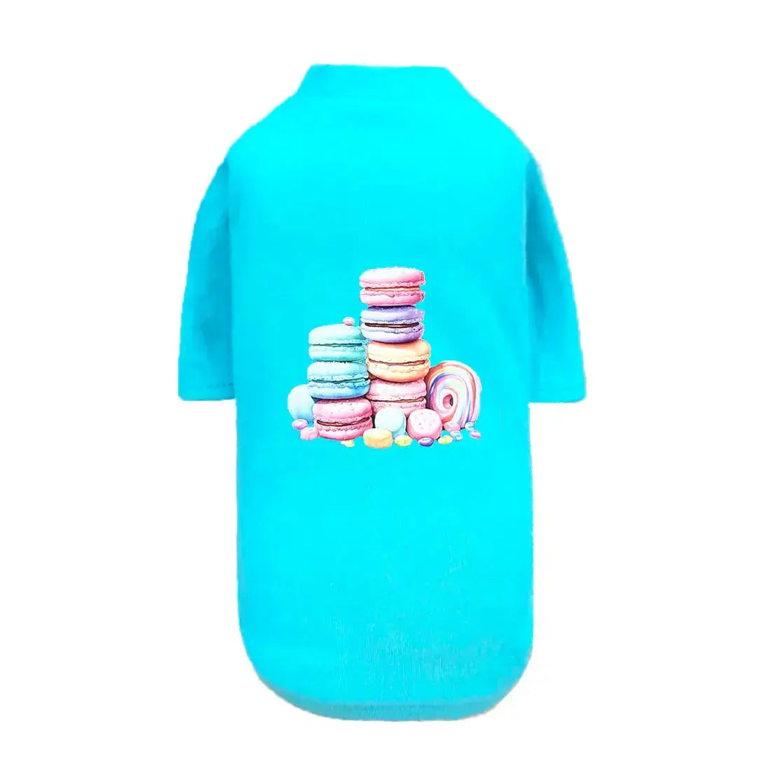 Macaroon Dog Tee Faux Fur Cotton Dog T - Shirt - Designer Dog Clothes from Southlake Paws