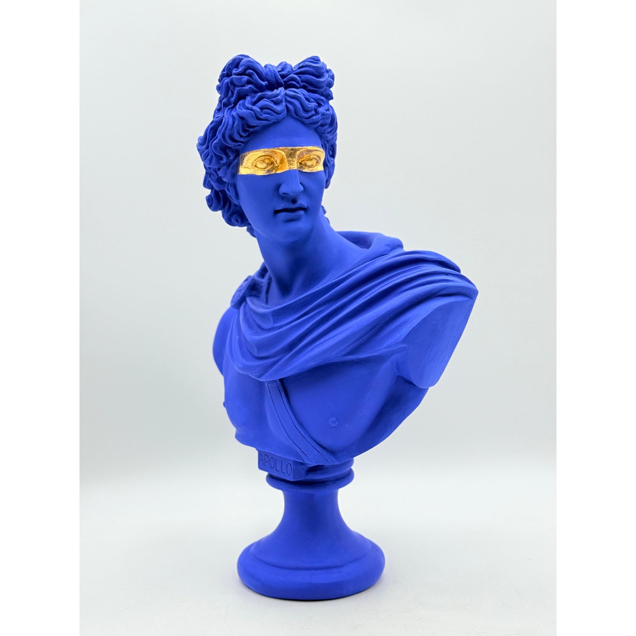 Marine Blue Apollo Sculpture - marine blue apollo sculpture, luxury sculpture, product image 2