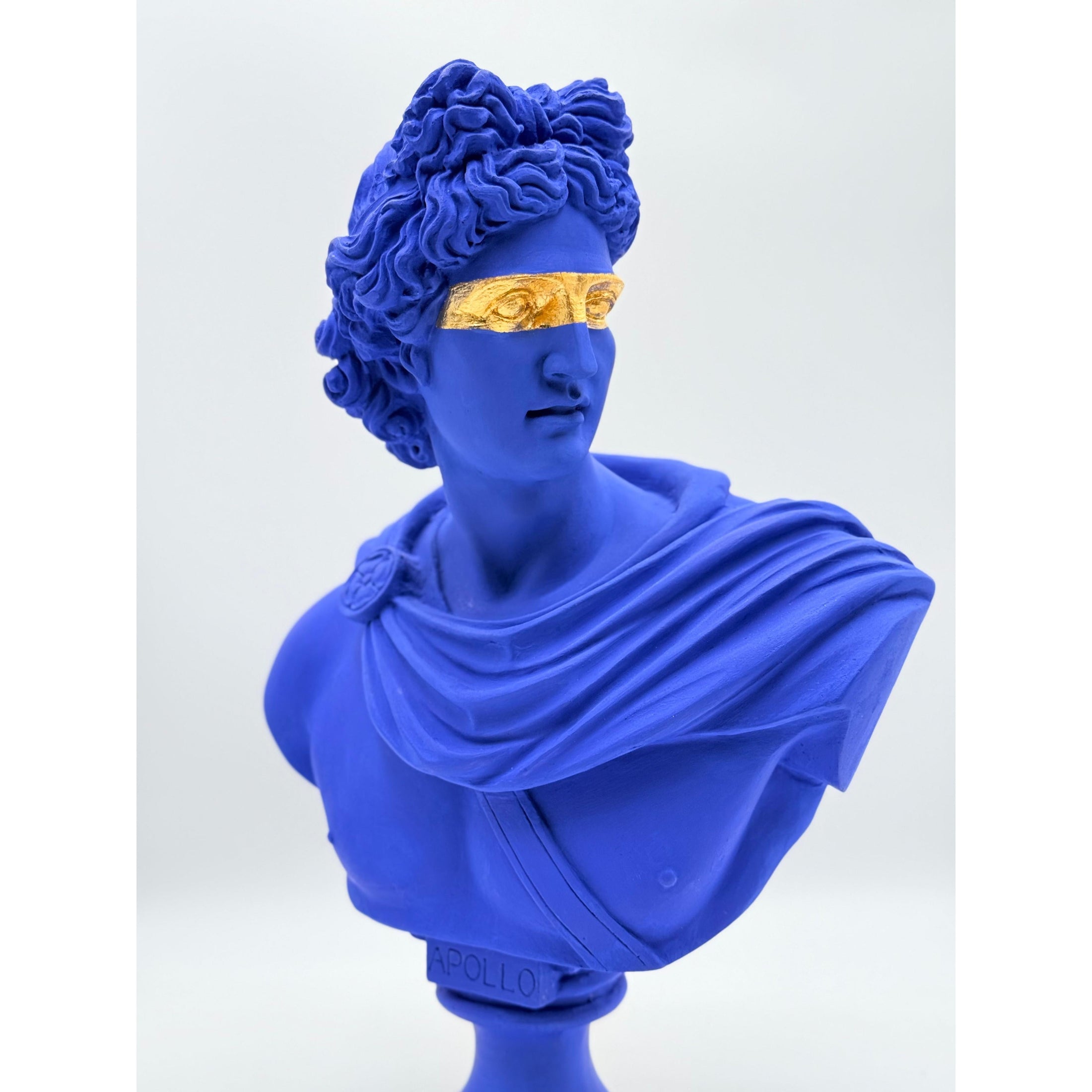Marine Blue Apollo Sculpture - marine blue apollo sculpture, luxury sculpture, product image 3