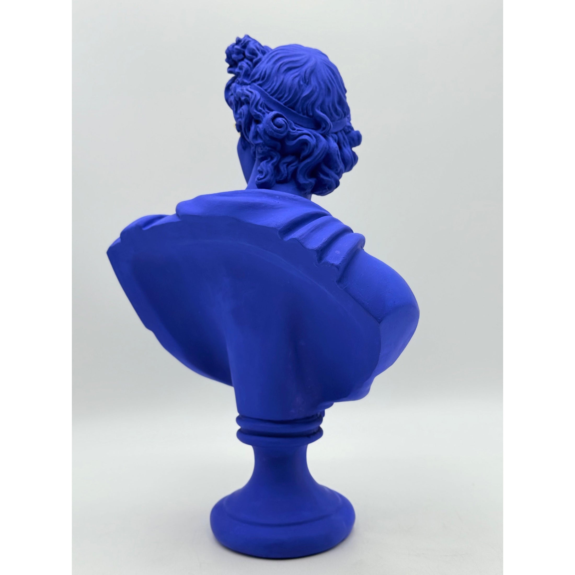 Marine Blue Apollo Sculpture - marine blue apollo sculpture, luxury sculpture, product image 4