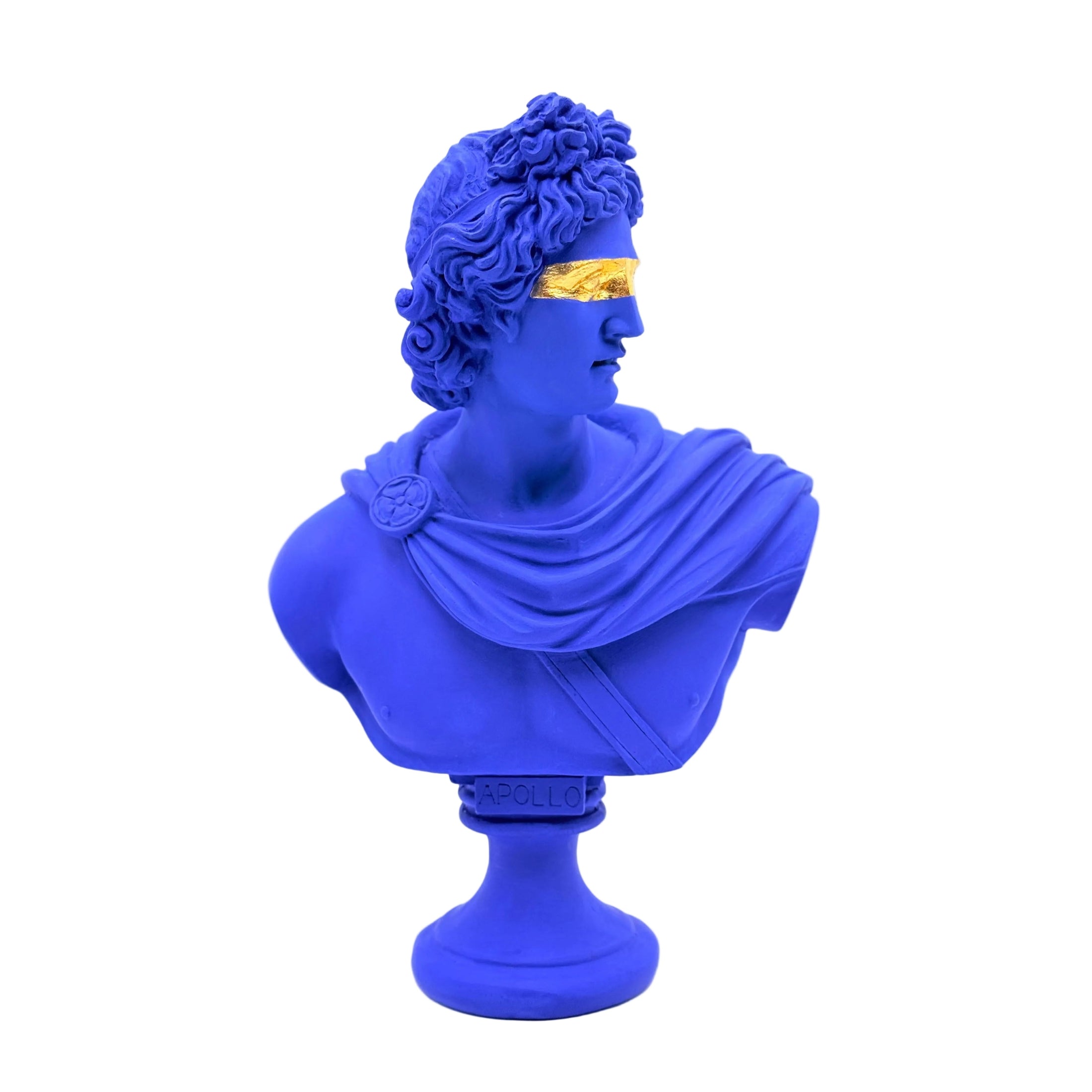 Marine Blue Apollo Sculpture - marine blue apollo sculpture, luxury sculpture, product image 1