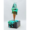 Load image into Gallery viewer, Melty Bag Sculpture - Blue Chrome Edition - blue chrome melty bag sculpture, luxury sculpture, product image 3
