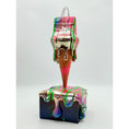 Load image into Gallery viewer, Melty Bag Sculpture - Chrome with Neon Drip Edition - neon chrome drip melty bag sculpture, luxury sculpture, product image 2
