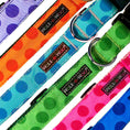 Load image into Gallery viewer, Polka Dot Dog Collars, Leads, and Bows - Monotone - 6 Styles
