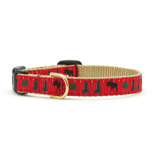 Up Country Moose Small Breed Dog Collar 1 Small Breed Dog Collar Made in USA