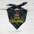 Load image into Gallery viewer, My First Christmas Dog Bandana
