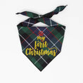 Load image into Gallery viewer, My First Christmas Dog Bandana

