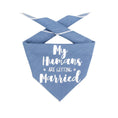 Load image into Gallery viewer, My Humans are Getting Married Denim Dog Bandana
