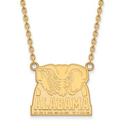 10k Yellow Gold U of Alabama Large Pendant Necklace