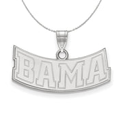 Sterling Silver U. of Alabama Small 'BAMA' Necklace