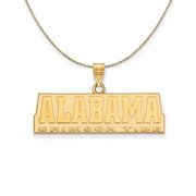 14k Yellow Gold U. of Alabama Sm 'ALABAMA' Necklace