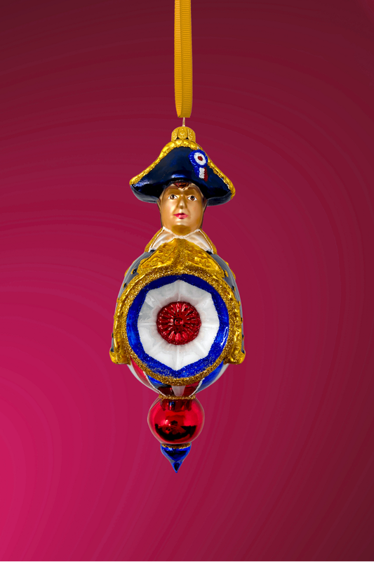 Napoleon Bonaparte Reflector Glass Ornament - Southlake Paws