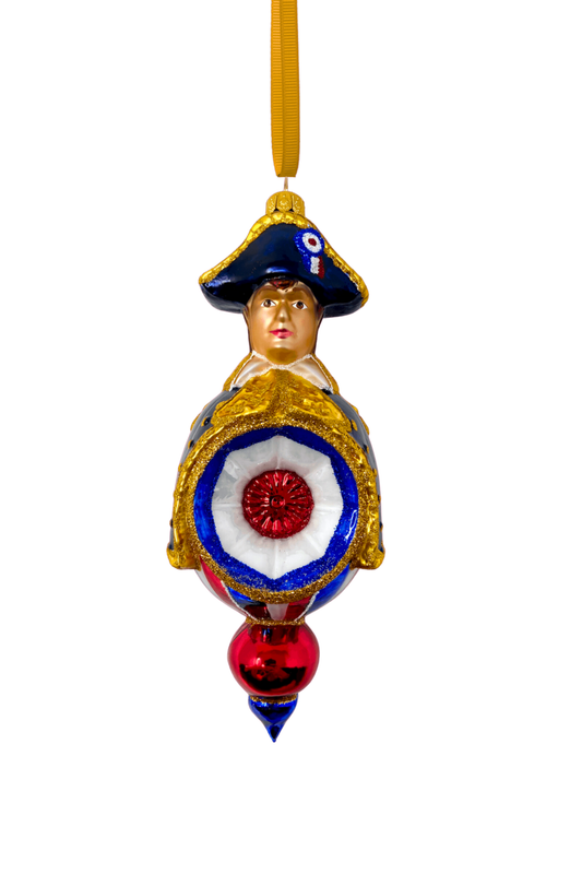 Napoleon Bonaparte Reflector Glass Ornament - Southlake Paws
