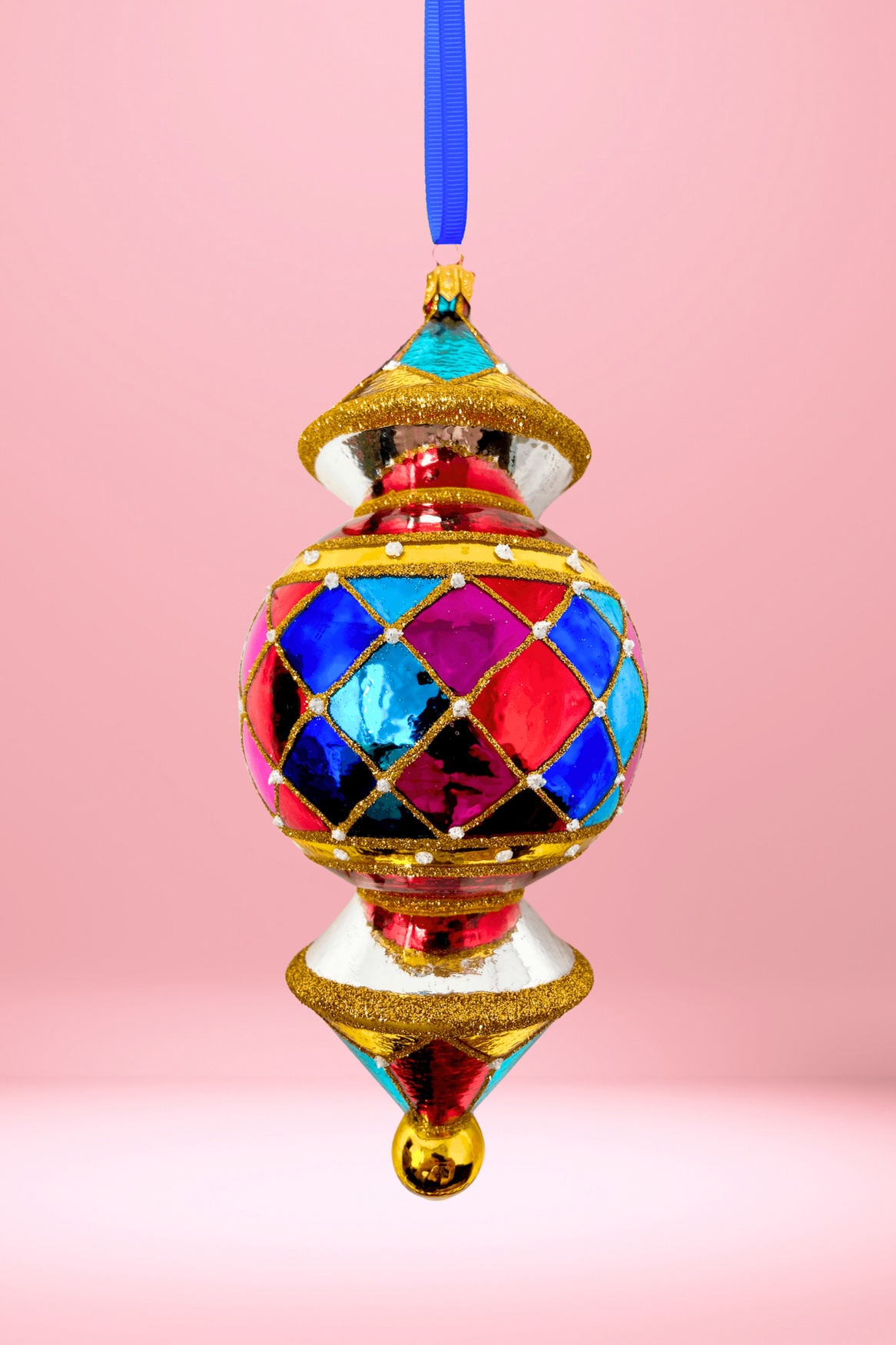 Nashville Reflector Glass Ornament - Southlake Paws