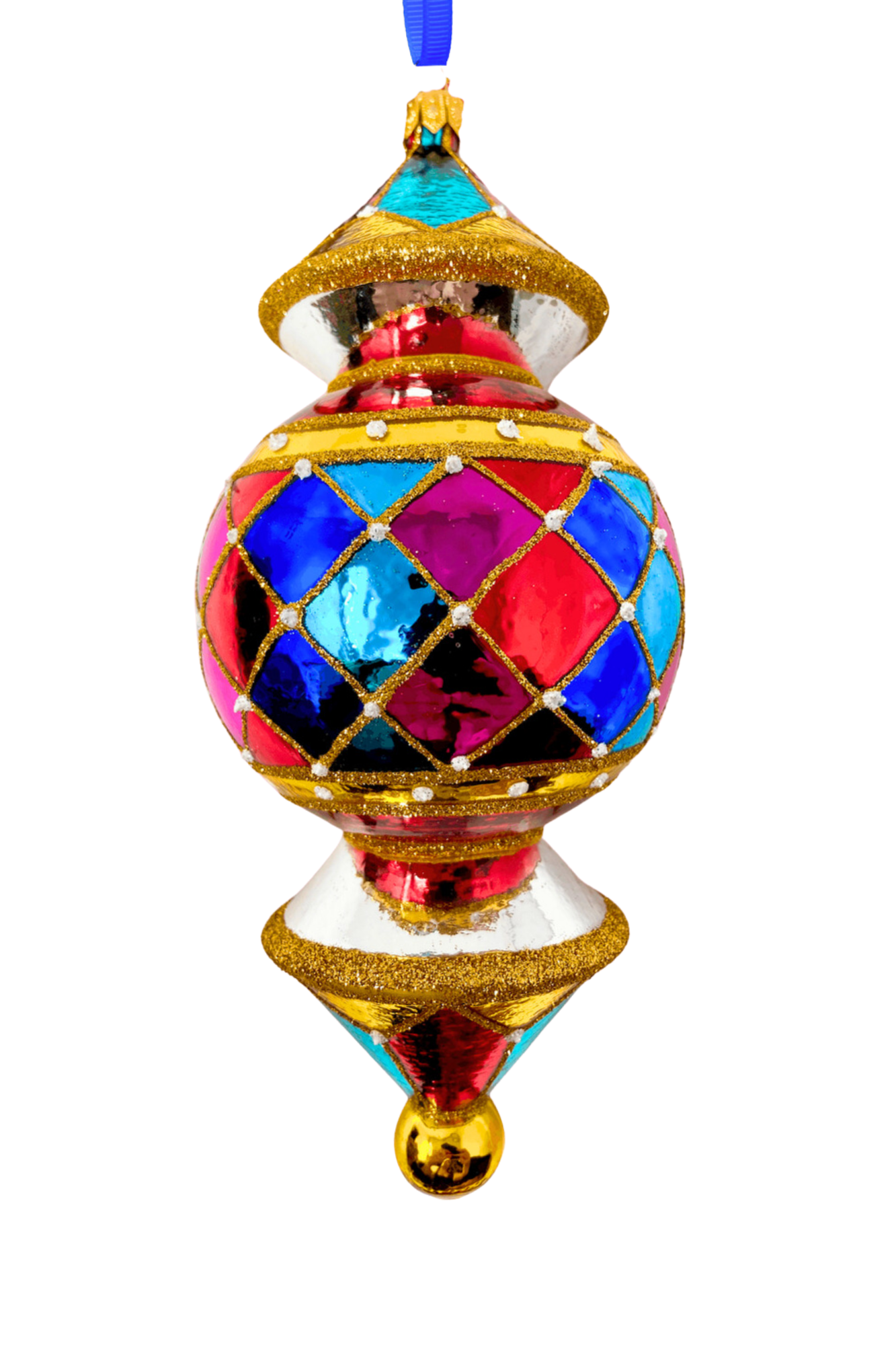 Nashville Reflector Glass Ornament - Southlake Paws