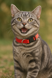 Parisian Pet 'Nylon Collar' for Dogs & Cats – High-Quality Red Nylon Collar -Valentine's Day