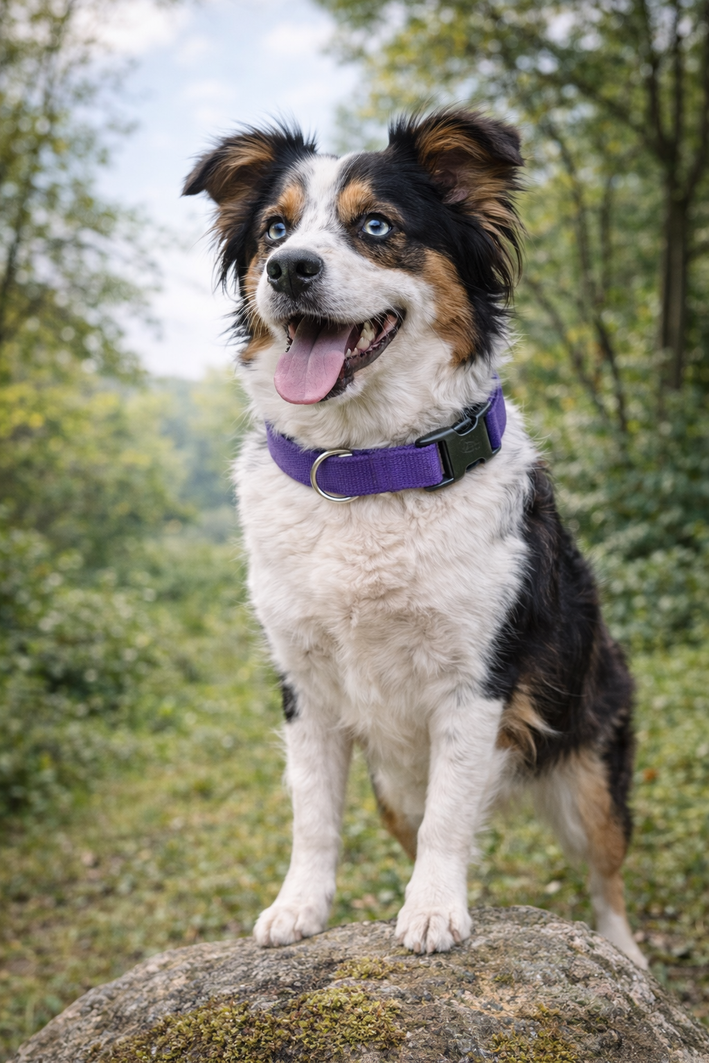 Parisian Pet 'Nylon Collar' for Dogs & Cats – Comfortable Adjustable Fit for Small Pets, Lilac