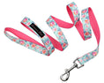 Load image into Gallery viewer, Parisian Pet 'Spring Blossoms' Collar for Dogs & Cats, Comfortable Dog Collar, High-Quality Floral Pet Collar, Light Blue and Pink-Valentine's Day
