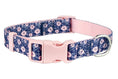 Load image into Gallery viewer, Parisian Pet 'Midnight Blossoms' Collar for Dogs & Cats, Comfortable Pet Collar, High-Quality Floral Dog Collar,Valentine's Day
