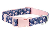 Parisian Pet 'Midnight Blossoms' Collar for Dogs & Cats, Comfortable Pet Collar, High-Quality Floral Dog Collar,Valentine's Day