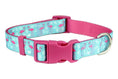 Load image into Gallery viewer, Parisian Pet 'Flamingos' Collar for Dogs & Cats, Comfortable Dog Collar, Luxury Pet Collar, Durable Pet Collar, Light Blue & Pink-Valentine's Day
