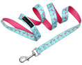 Load image into Gallery viewer, Parisian Pet 'Flamingos' Collar for Dogs & Cats, Comfortable Dog Collar, Luxury Pet Collar, Durable Pet Collar, Light Blue & Pink-Valentine's Day
