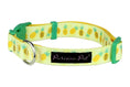 Load image into Gallery viewer, Parisian Pet 'Pineapples' Collar for Dogs & Cats – Comfortable Adjustable Dog Collar with Pineapple Design in Yellow
