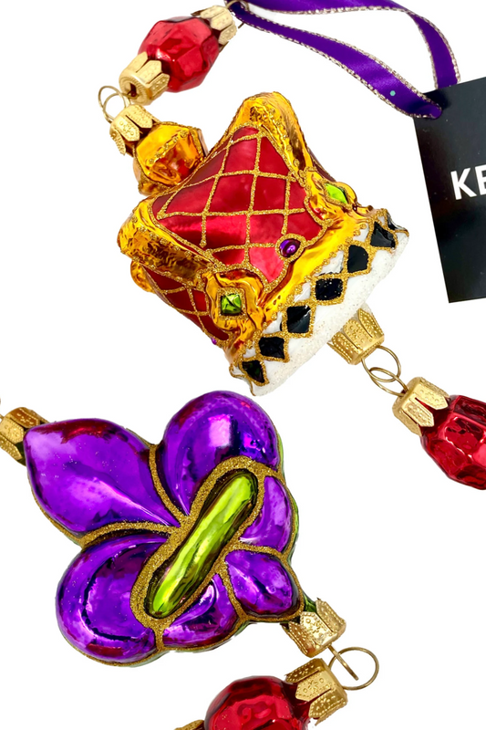 Nola Opulence Glass Tree Garland - Southlake Paws