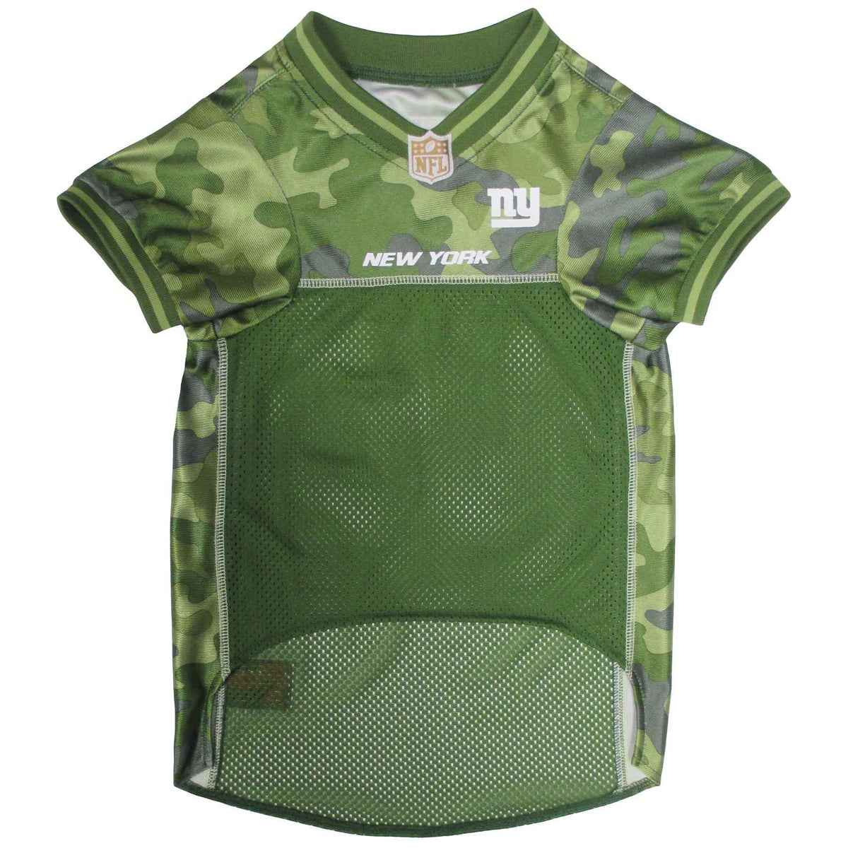 NFL New York Giants Camo Mesh Dog Jersey